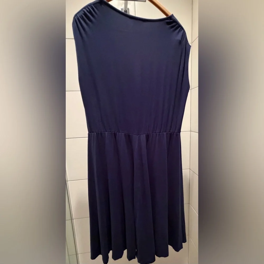 Boden Navy Embroidered V-Neck Dress 16L - Picture 8 of 8